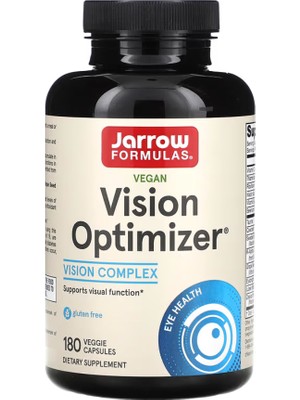 Jarrow Formulas Vegan Vision Optimizer 180 Veggie Capsules