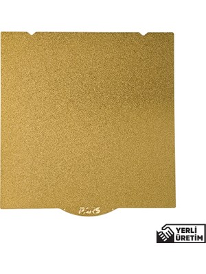 310X315 mm Ender 3 S1 Plus Pars Gold Pei Kaplı Özel Yay Çeliği Tabla Mıknatıssız