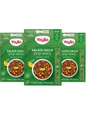 Yayla Salata Hazır Ekşi Miks 120 gr x3