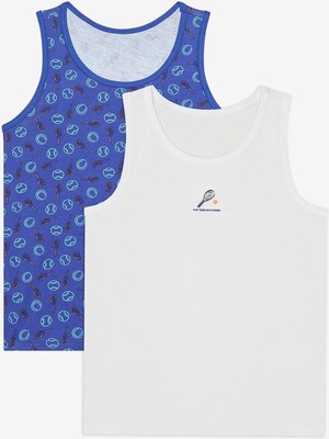 Erkek Çocuk Tennis Of Dogs 2li Çok Renkli Atlet