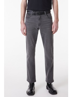 Wrangler W12SBY852 Gri Erkek Texas Slim Jean Kot Pantolon