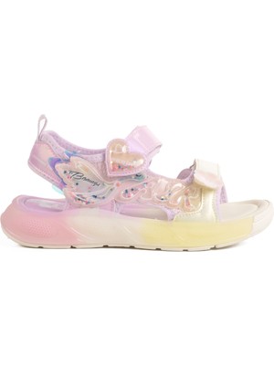 Gümüş Cırtlı Anatomik Hafif Kız Çocuk Sandalet 1946 F