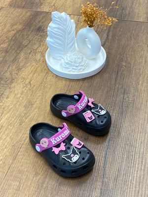 Kuromi My Melodi Kız Çocuk Kaymaz Taban Terlik Günlük Havuz Plaj Sandaleti