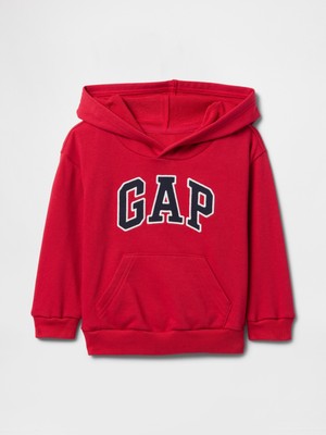 Erkek Bebek Kırmızı Gap Logo Relaxed Havlu Kumaş Sweatshirt