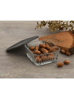 Paşabahçe Frezya Kapaklı 8 Li Cam Kase 530236