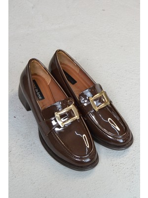 Sister In Love Shoes April Toka Detaylı Parlak Rugan Loafer