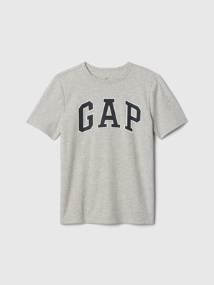Erkek Çocuk Gri Gap Logo T-Shirt