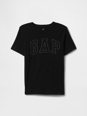 Gap Erkek Çocuk Siyah Gap Logo T-Shirt