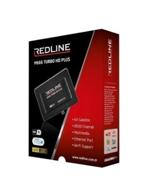 Redline M666 Turbo HD Plus Uydu Alıcısı WiFi ve Ethernet Bağlantı Özellikleriyle Full HD Görüntü