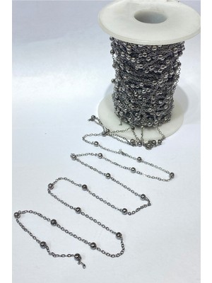 Hayalperest Boncuk Metal Toplu Kolye Zinciri 1 mt