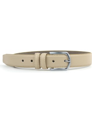 Rakerplus Krem 3 cm Erkek Çocuk Kemeri (80-100CM)