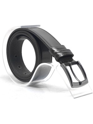 Rakerplus Rakerplus® Deri Siyah Casual Erkek Çocuk Kemer