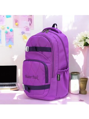 Çok Gözlü Su Geçirmez Suluklu Ortopedik Sırt Seyehat Spor Günlük Okul Çantası