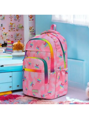 Çok Gözlü Su Geçirmez Suluklu Ortopedik Sırt Seyehat Spor Günlük Okul Çantası