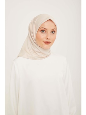 Armine Sport Bej Düz Renk Fon Eşarp 870