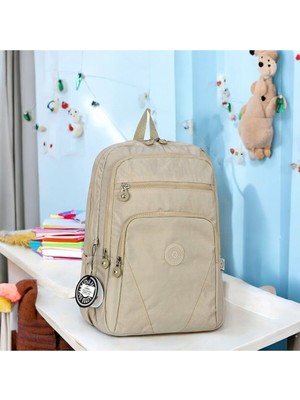 Teknotrust Çok Gözlü Su Geçirmez Suluklu Ortopedik Sırt Seyehat Spor Günlük Okul Çantası