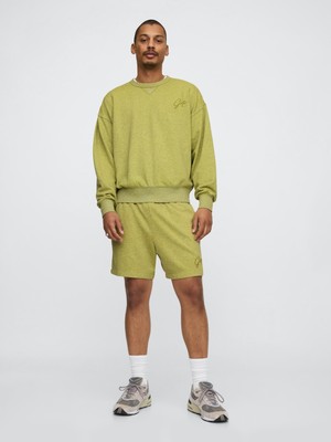 Erkek Sarı Gap Logo Vintage Şort