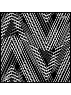 La Boutique Tivil İpek Eşarp 2109 - 08 Siyah Karışık Desen