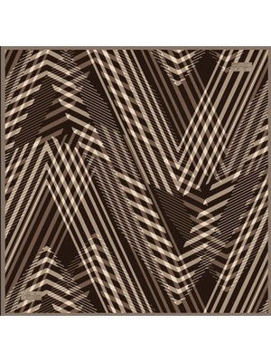 La Boutique Tivil İpek Eşarp 2109 - 03 Siyah Karışık Desen