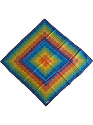 Armine Tivil İpek Eşarp 9212 - 35 Yeşil Karışık Desen