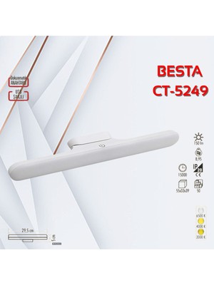 CT-5249 Martı Şarjlı Ledli Aplik