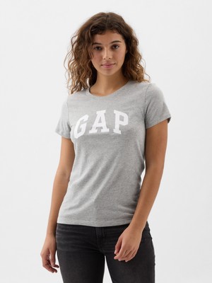 Gap Kadın Gri Gap Logo T-Shirt