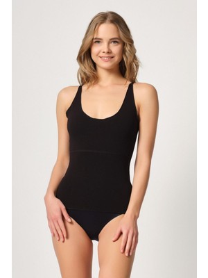 Miraxx Siyah Mı Emay 2815 Double Cotton Korse Atlet