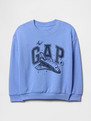 Erkek Bebek Mavi Gap Logo Relaxed Sweatshirt