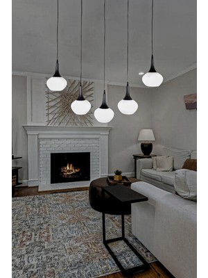 Belma Modern Avize Oturma Odası Yatak Odası Salon Cafe Iç Mekan 5li Sarkıt