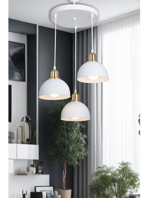 Beyaz Sarkıt Avize Yatak Odası Salon Mutfak Koridor Lamba