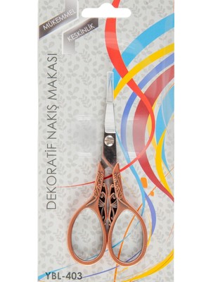 Nakış Makası Dekoratif Bakır Kelebek YBL-403 Model 18