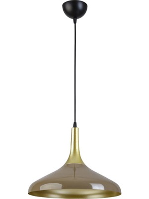 Hayat Modern Tasarım Salon Mutfak Yatak Odası Cafe Renkli Metal Tekli Avize ( Çap 35  cm )