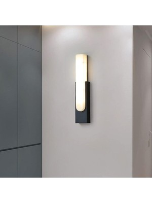10 W Hawai Iki Yönlü LED Duvar Aplik - Gün Işığı (3000K) - Siyah - IP54 - CT-7067