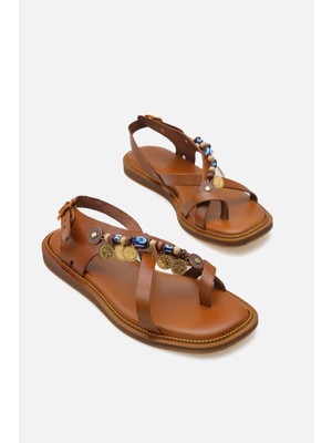 Corridor Italy - Günlük Kadın  Deri Sandalet