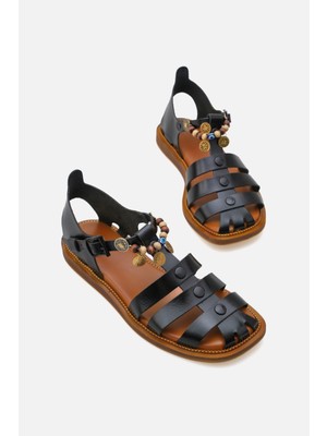 Corridor Italy - Günlük Kadın  Deri Sandalet