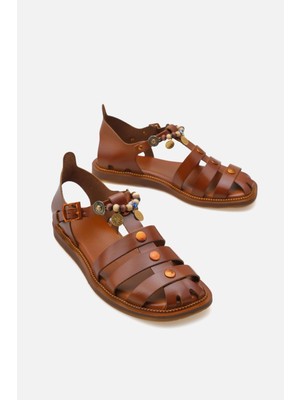 Corridor Italy - Günlük Kadın  Deri Sandalet