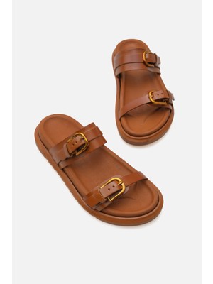 Corridor Italy - Günlük Kadın  Deri Sandalet