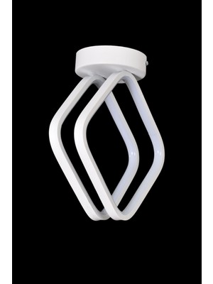 Şakira Modern Tasarım Yatak Odası - Salon - Mutfak Hol Beyaz Renk Beyaz Ledli 2 Li LED Avize