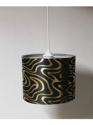 Siyah Gold Yatak Odası Avizesi