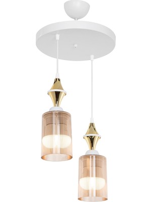 Akses Karo Gold 2'li Bal Salon Yemek Odası Oturma Odası Antre Mutfak Çocuk Odası Yatak Odası Avize