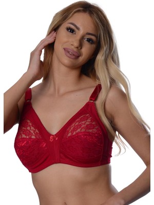 Bordo Dantelli Toparlayıcı Sütyen - 503