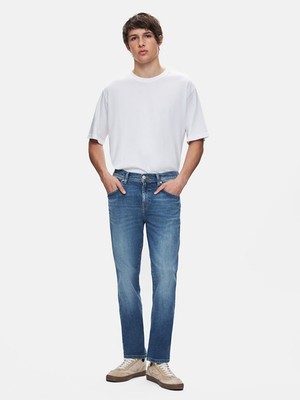 LTB Sawyer P Dar Paça Orta Bel Jean Pantolon Erkek Denim Günlük Kullanım İçin Desenli 4 Cep