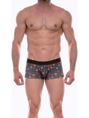  Erkek  Desenli Boxer