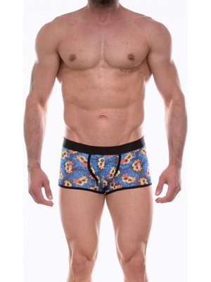  Erkek  Desenli Boxer