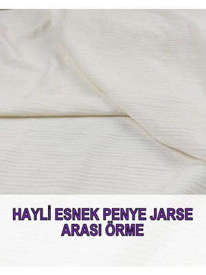 Ince Jarse Krem Renkte (En 110 cm x Boy 200 Cm)