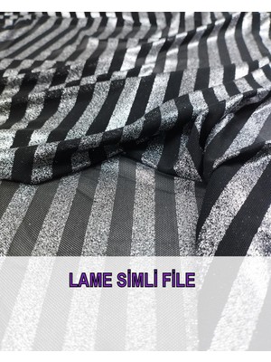 Siyah Lame Ince File En: 150