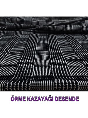 Örme Siyah Beyaz Renklerde (En 140 cm x Boy 260 Cm)