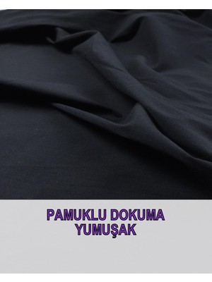 Pamuklu Dokuma Siyah Renkte En: 140