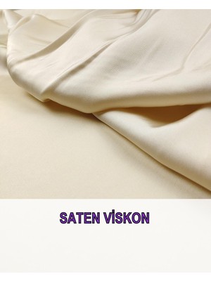 Krem Renkte Saten Viskon En: 150