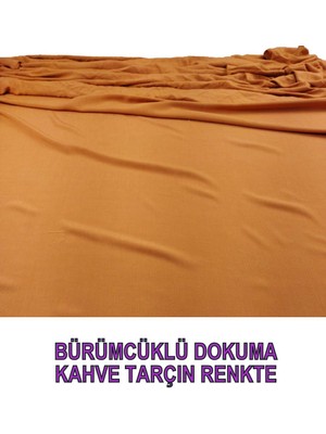 Bürümcüklü Dokuma Kahve Tarçın Arası Renkte (En 140 cm x Boy 200 Cm)